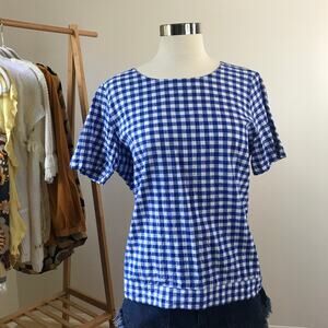 Pleione • Gingham Tie Back Top